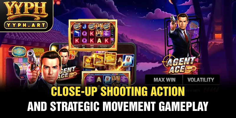 Close-Up Shooting Action and Strategic Movement Gameplay