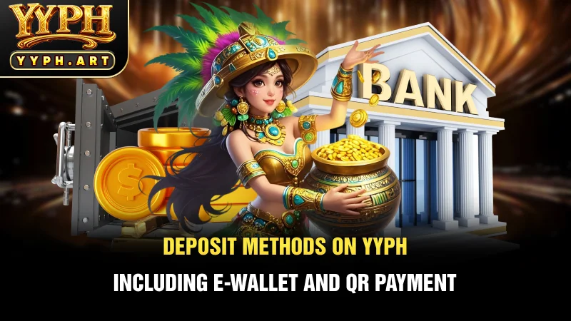 Deposit methods on YYPH including e-wallet and QR payment