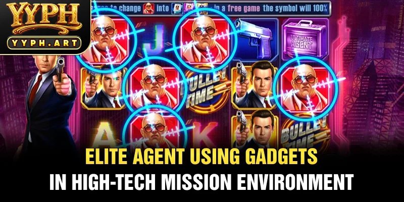 Elite Agent Using Gadgets in High-Tech Mission Environment
