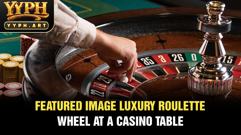 Featured Image: Luxury Roulette Wheel at a Casino Table