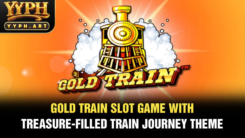 Gold Train Slot Game with Treasure-Filled Train Journey Theme
