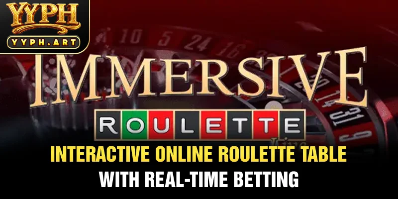Interactive Online Roulette Table with Real-Time Betting