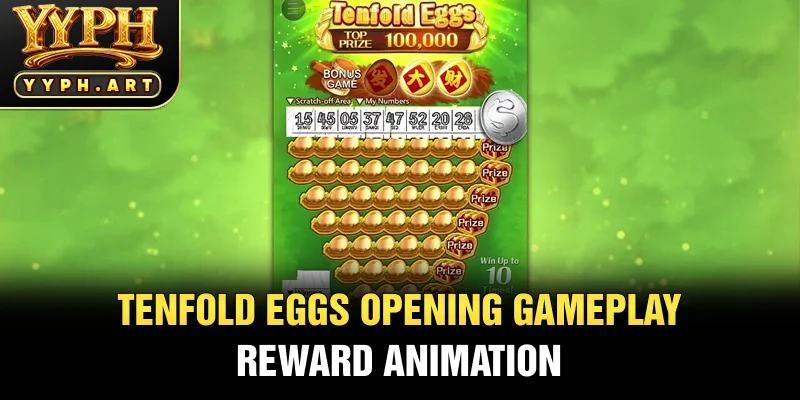 Tenfold Eggs opening gameplay reward animation