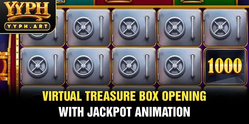 Virtual Treasure Box Opening with Jackpot Animation